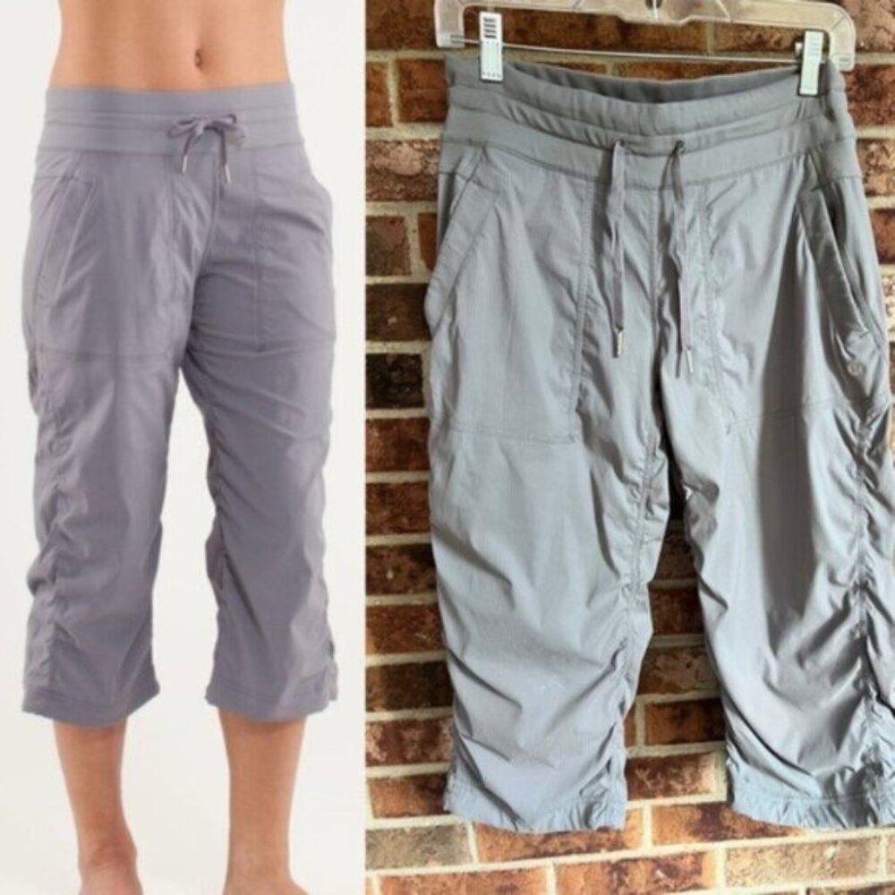Lululemon  ^* Studio Crop Fossil pants Size 6